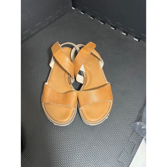 Paul Green Dede Platform Slingback Sandal Brown Tan Leather Womens UK 4.5 US 7 - Picture 2 of 9